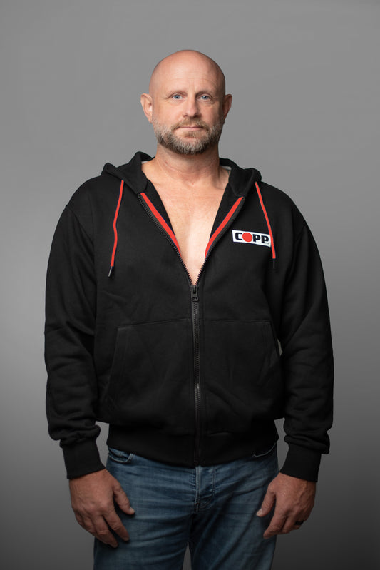 The Berlin Signature Hoodie (RED STRIPE)