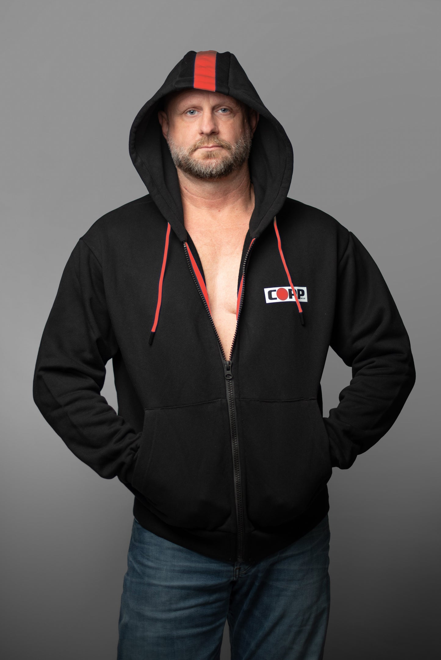 The Berlin Signature Hoodie (RED STRIPE)