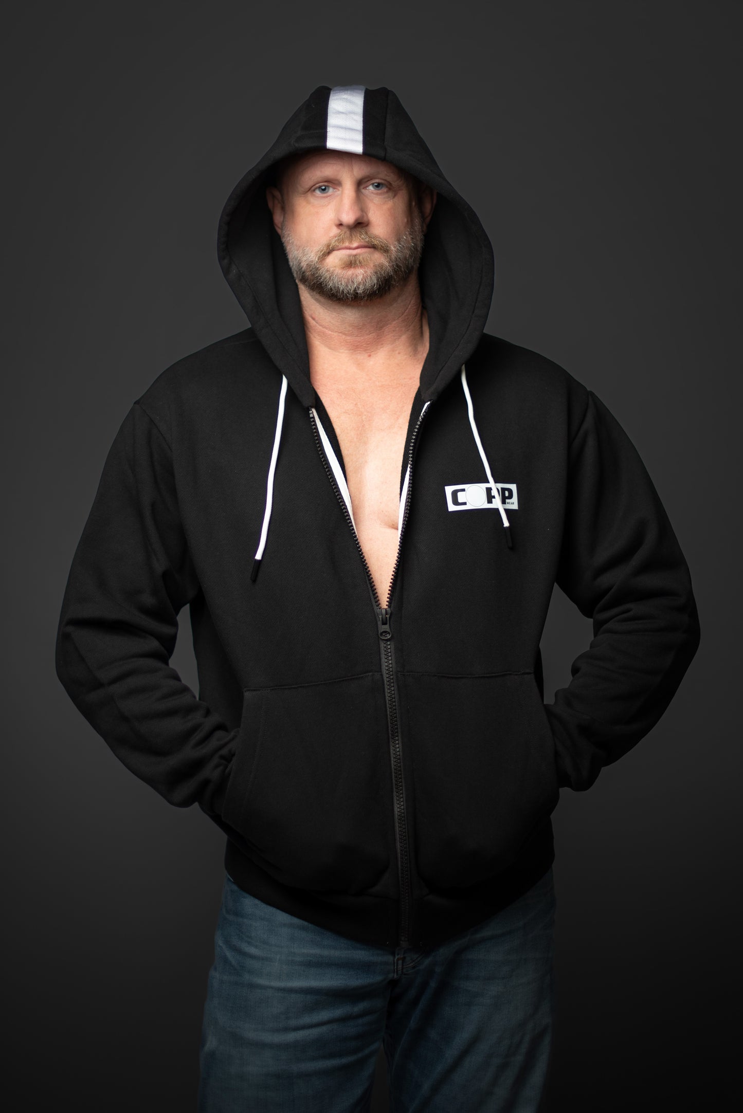 The Berlin Signature Hoodie (WHITE STRIPE)