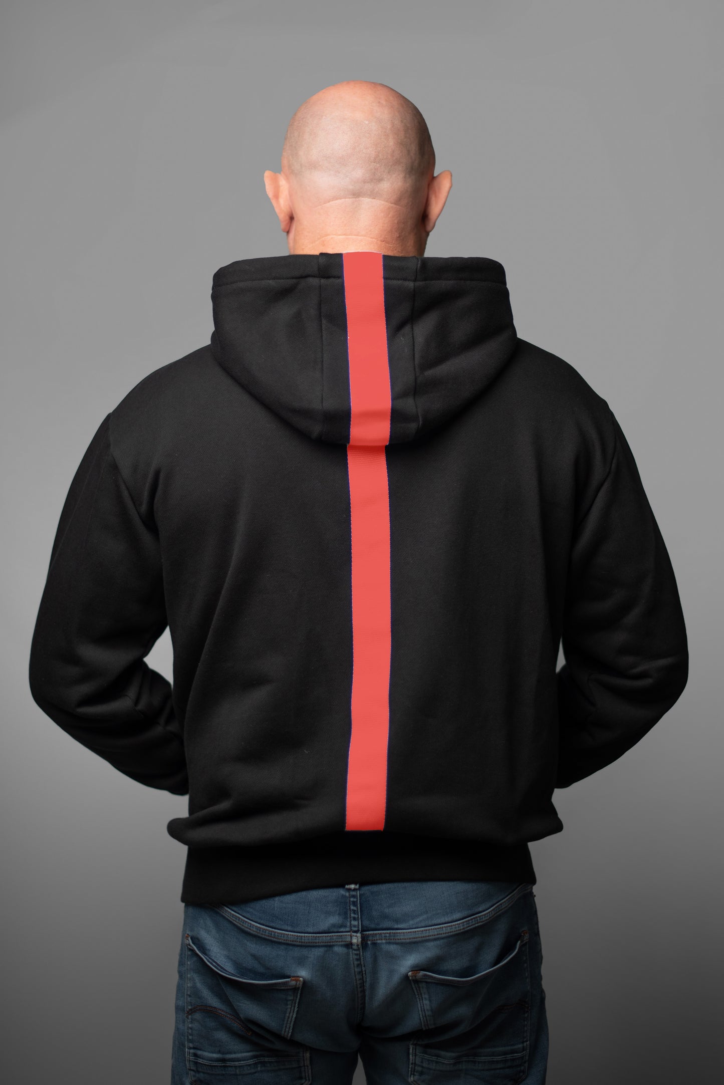The Berlin Signature Hoodie (RED STRIPE)