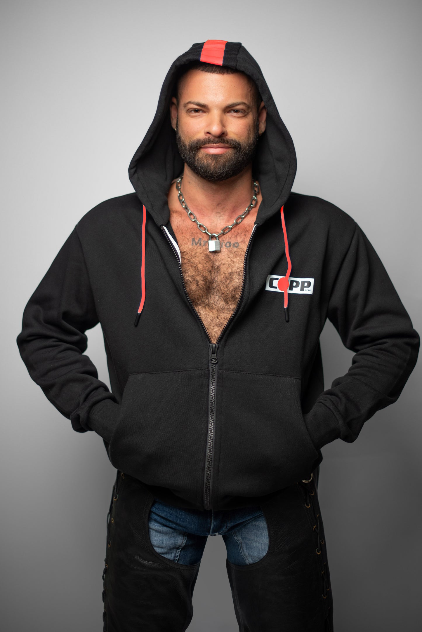 The Berlin Signature Hoodie (RED STRIPE)