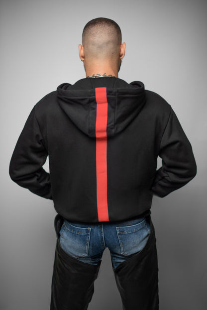The Berlin Signature Hoodie (RED STRIPE)
